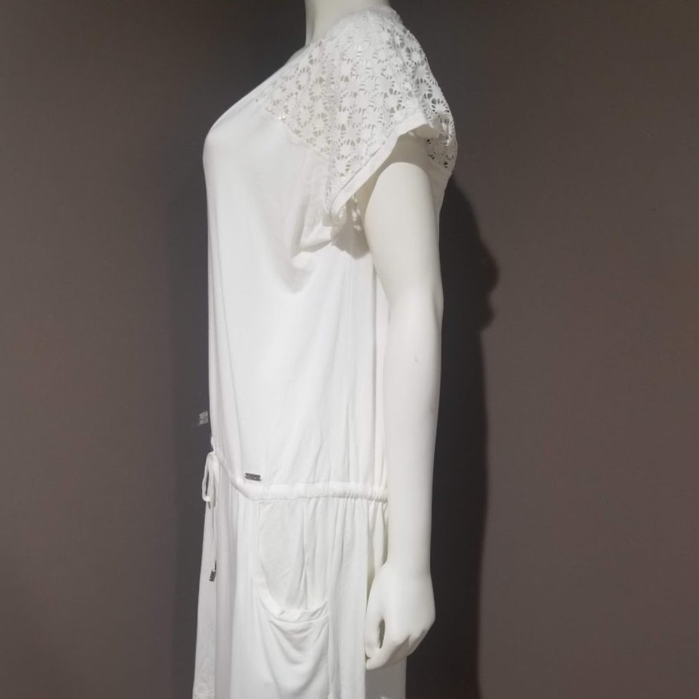 Calvin Klein Crochet-Shoulder Tunic Cover Up Size L/XL - Picture 3 of 14